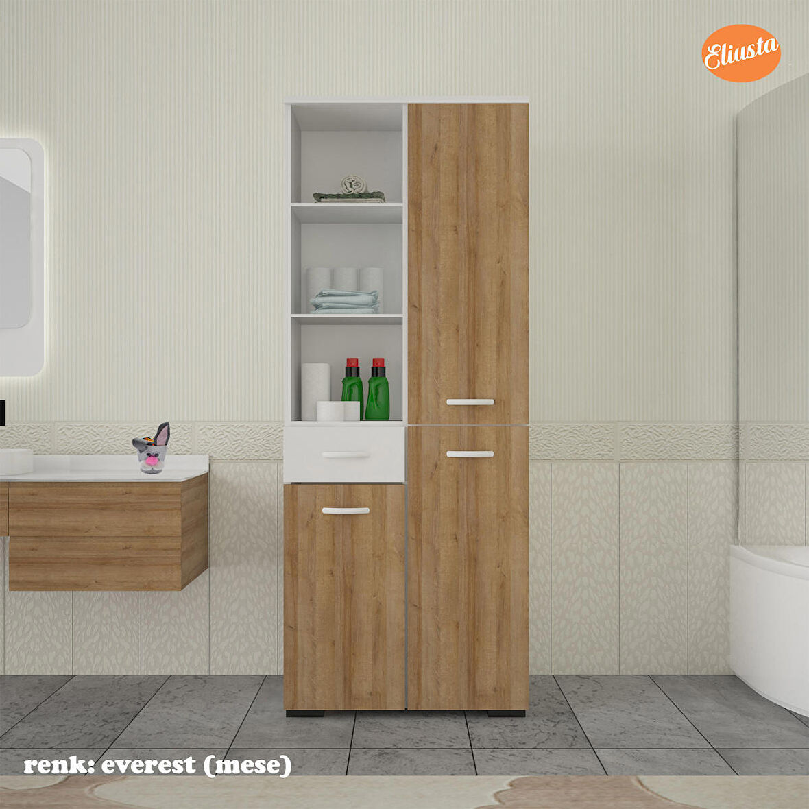 MODİLAYN BANYO DOLABI ÇOK AMAÇLI DOLAP