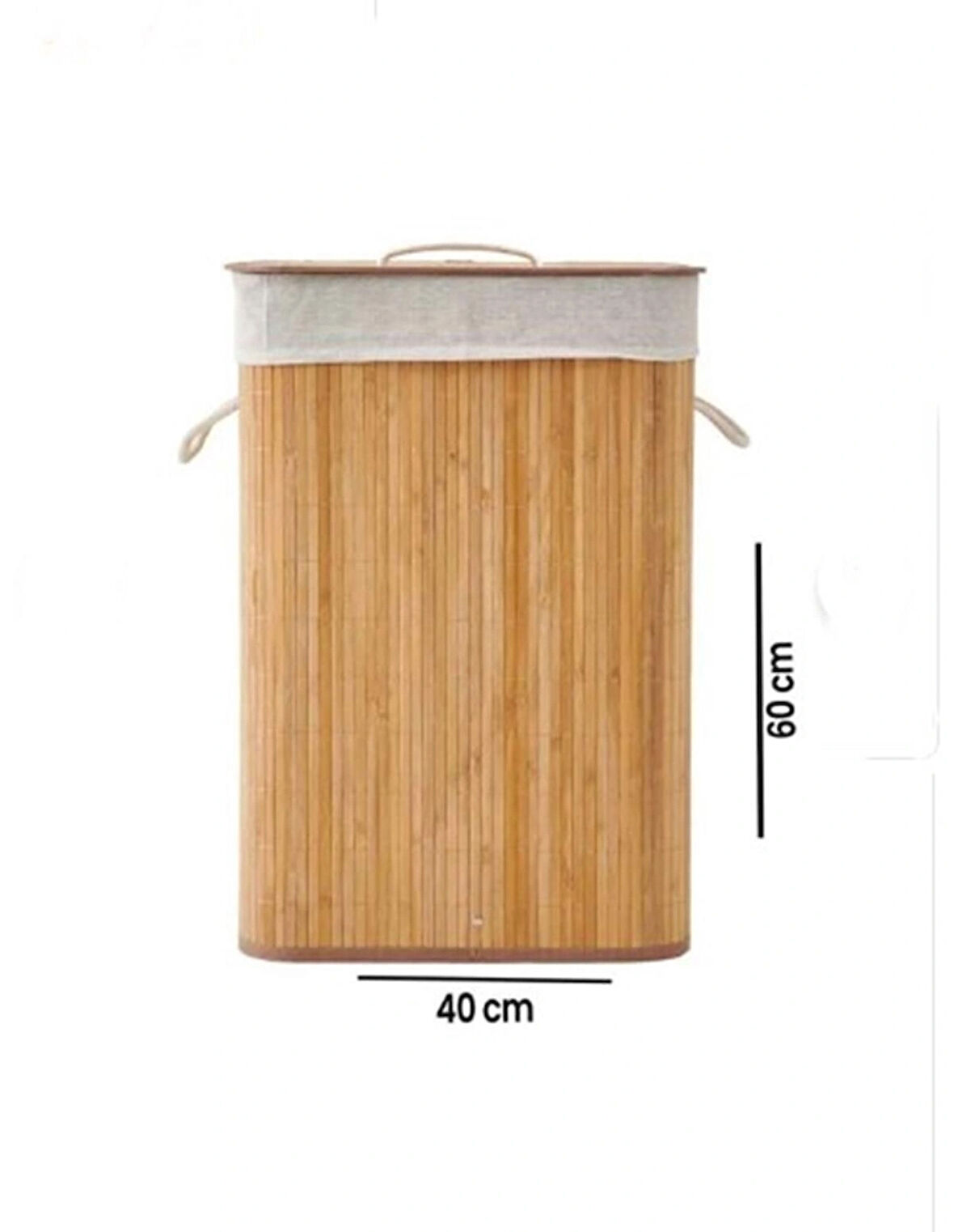 Bambu Çamaşır Sepeti - 60 Litre