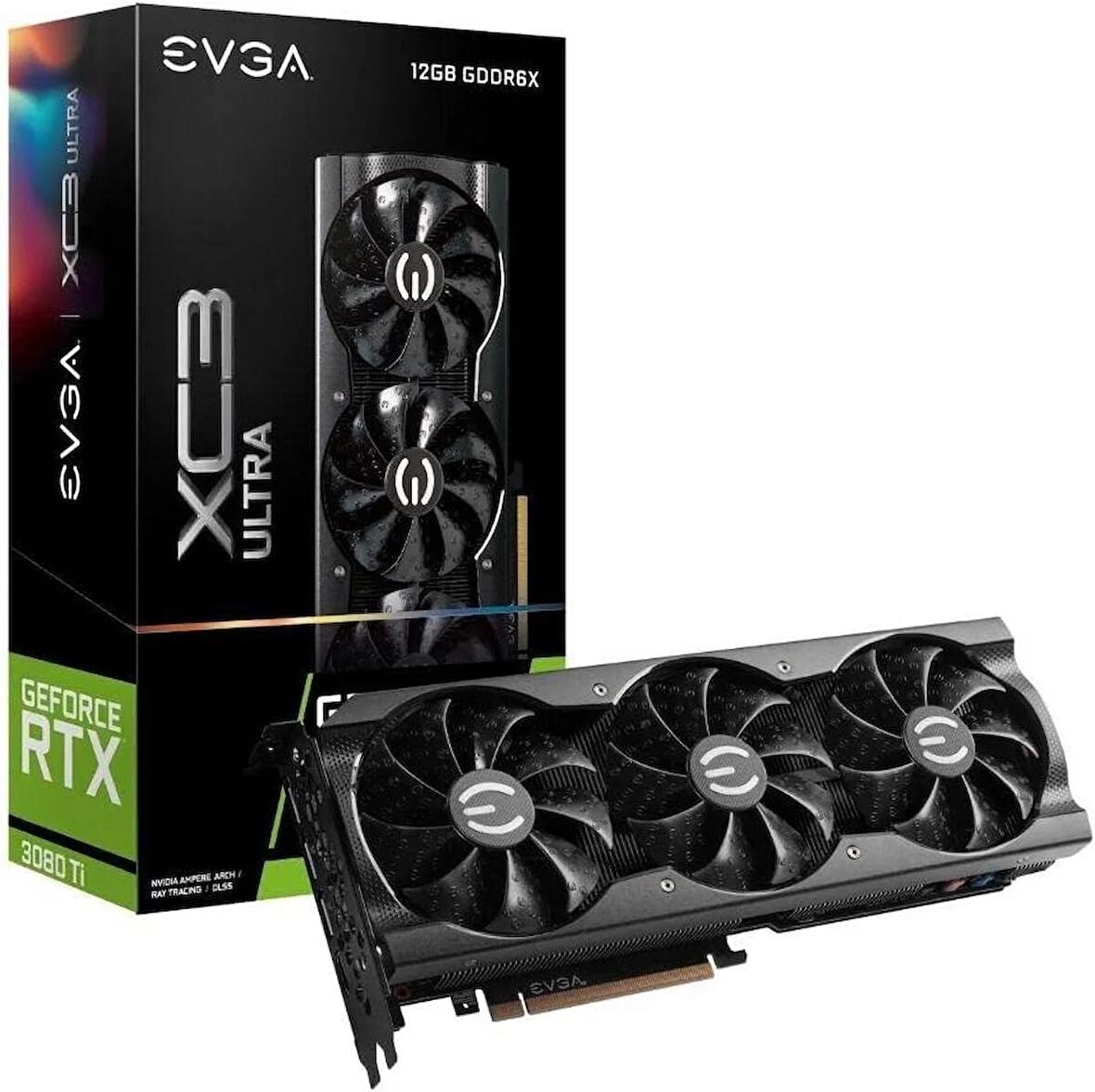 TEŞHİR EVGA GeForce RTX 3080 Ti XC3 ULTRA GAMING, 12G-P5-3955-KR, 12GB GDDR6X, iCX3 Cooling, ARGB LED, Metal Backplate 