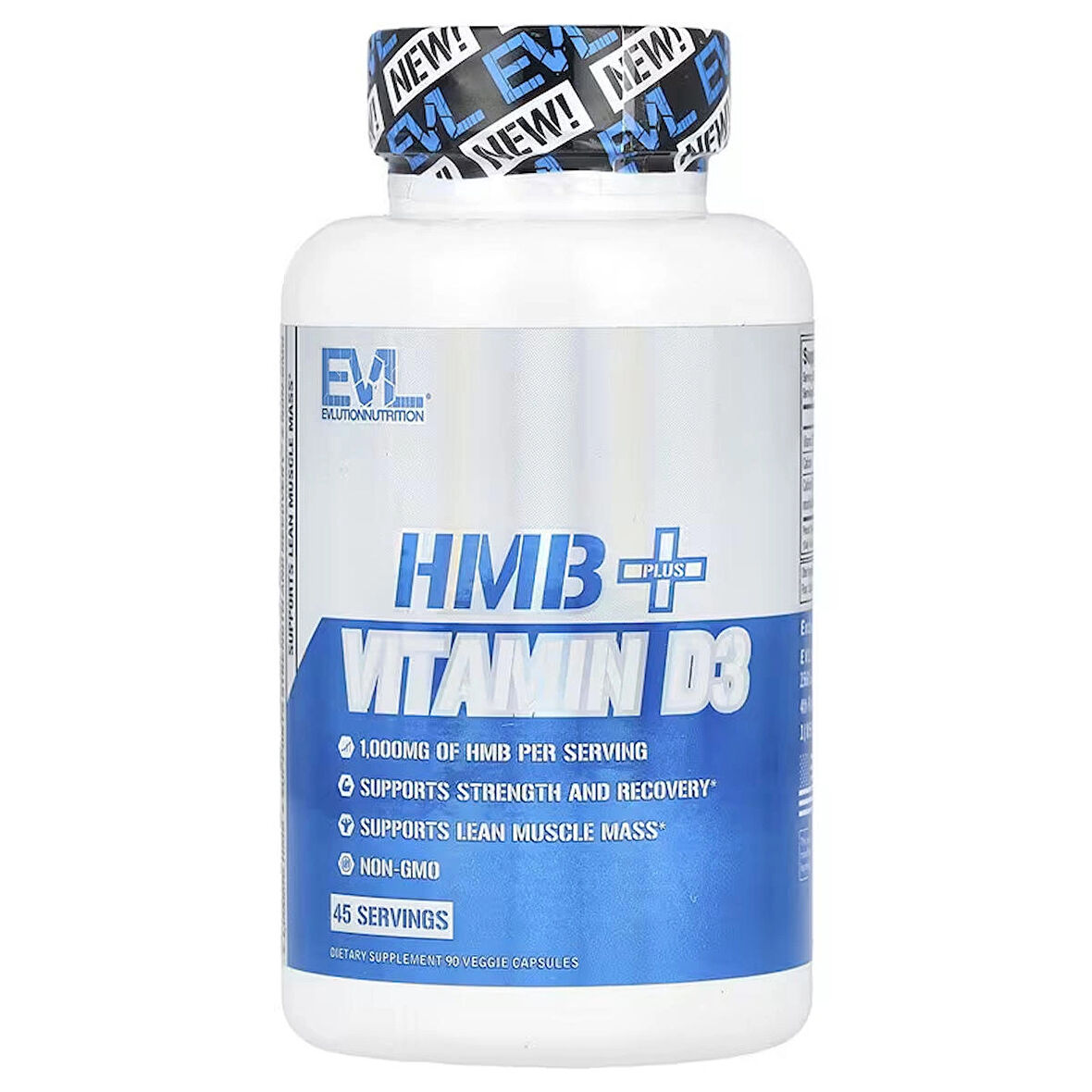 EVLution Nutrition HMB + D3 Vitamini 90 Vejetaryen Kapsül