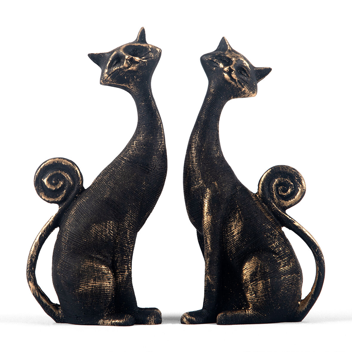 İkili Kedi Biblo Siyah