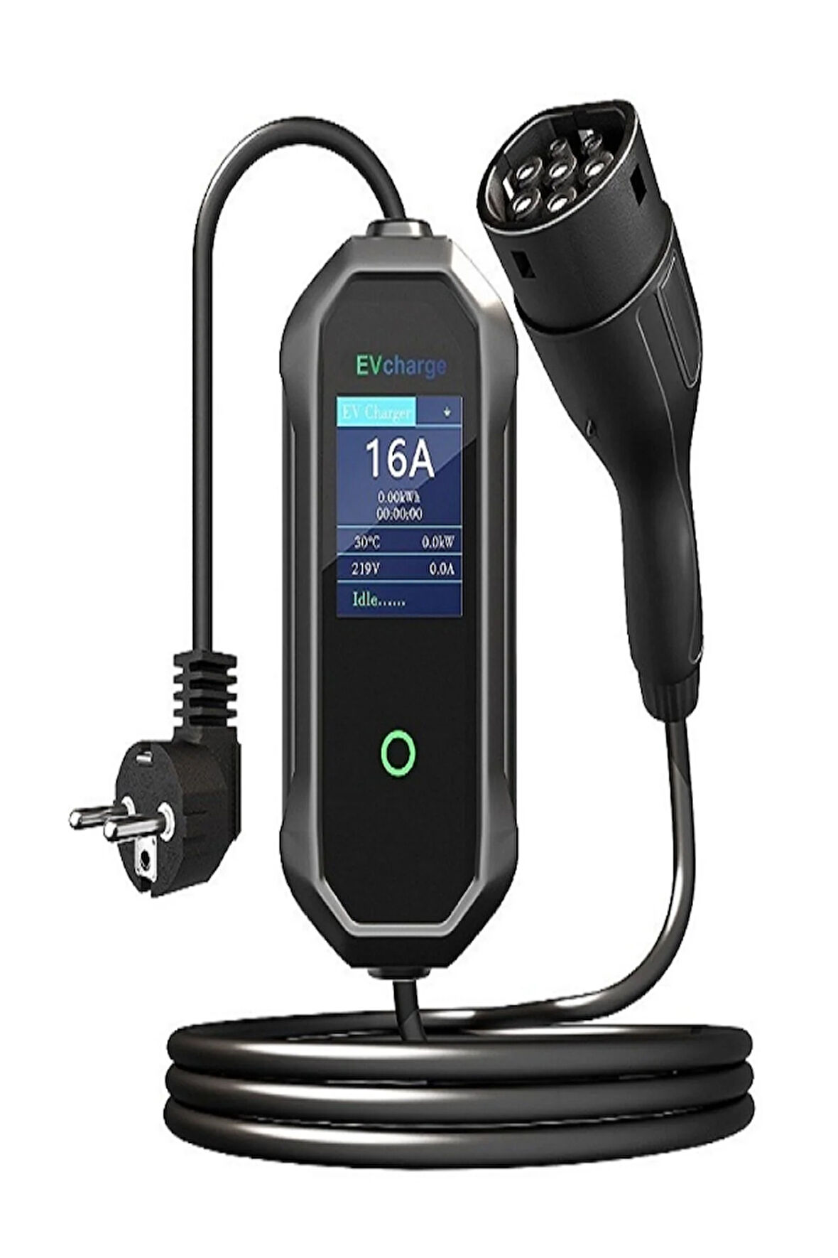 Elektrikli Araç Taşınabilir Şarj Cihazı 3.5 Kw Tak- Çalıştır 16a 220v Ev Tipi Taşıma Çantası Hediye