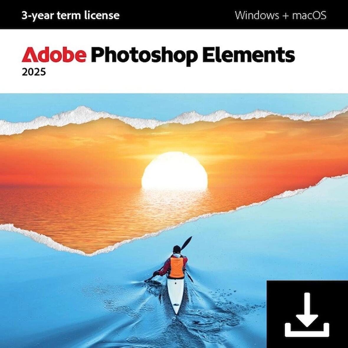 Adobe PhotoShop Elements 2025 (Windows/MAC) - 1 Kullanıcı 3 Yıl Abonelik Kodu