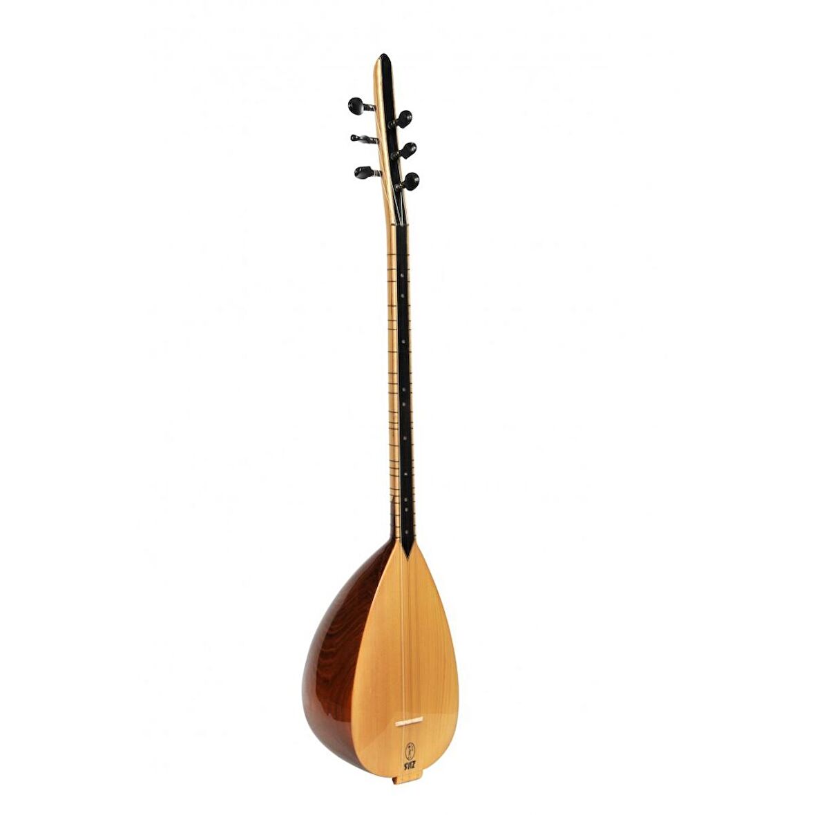 SAZ EX102CL Oyma Kestane Saz Çöğür Uzun Sap