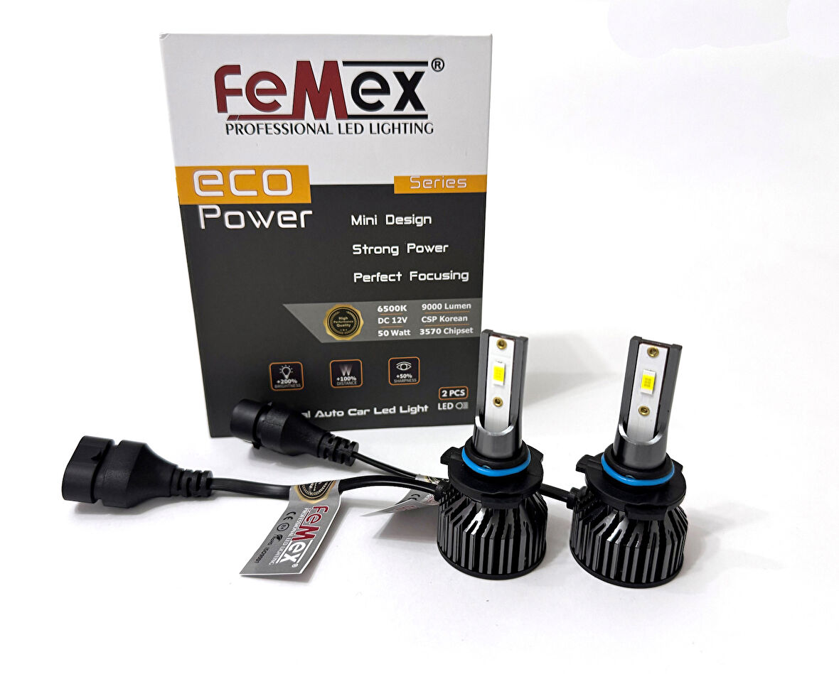 Femex Eco Power CSP 3570 Chipset HB4 9006 Led Xenon Far Ampulu