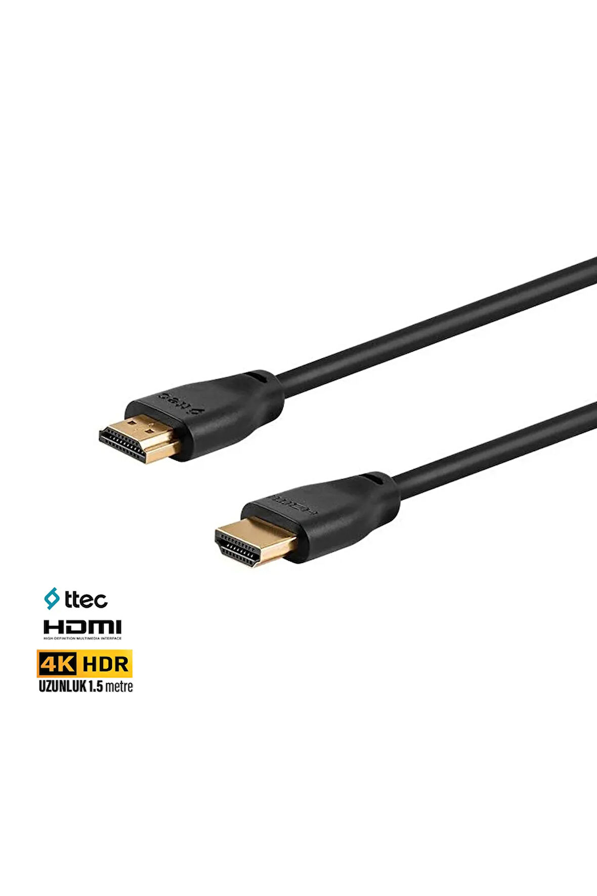 Hdmi Kablo Erkek Erkek Uçlu HDMI 4K HDR ARC Kablo 1.5metre 150cm