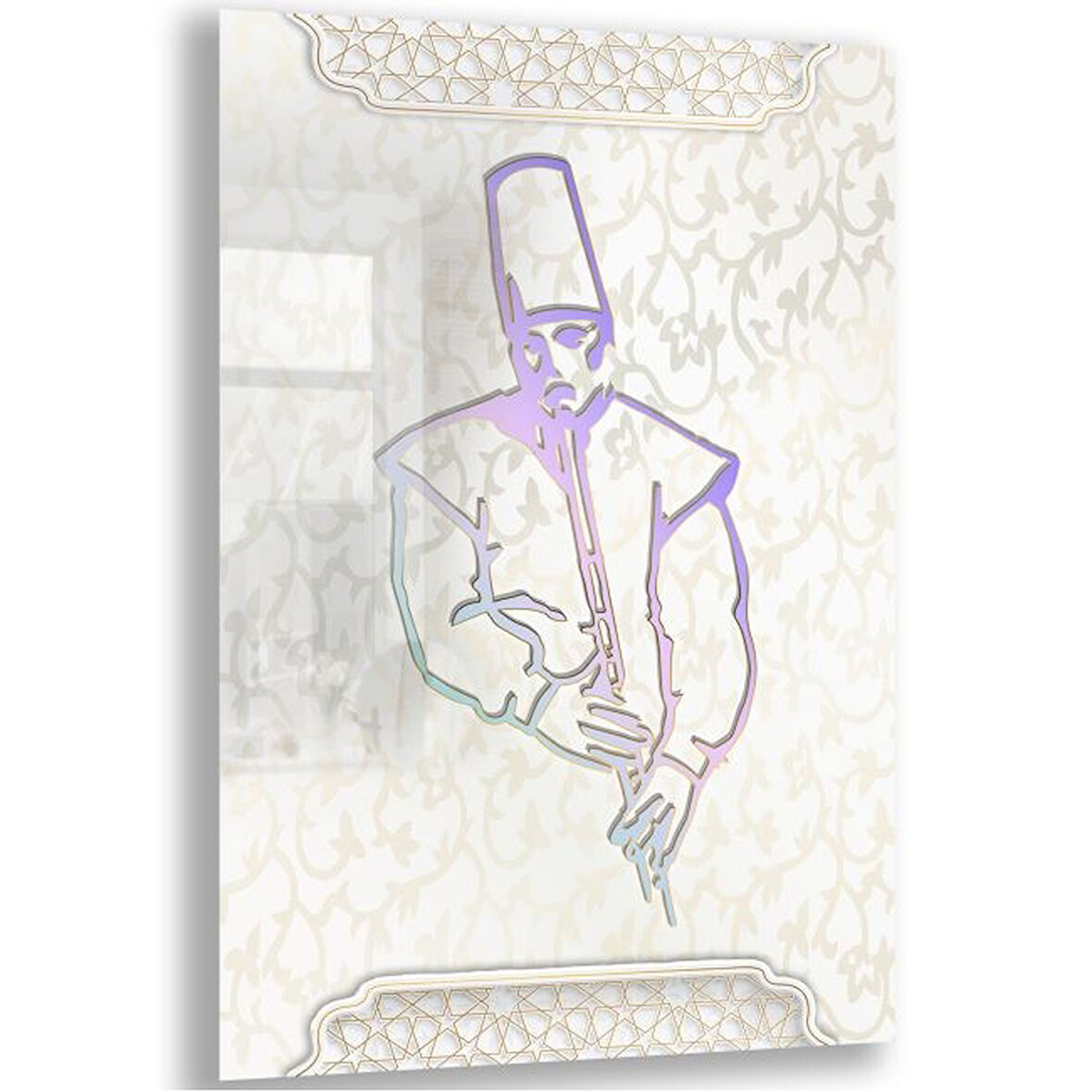 Dini Cam Tablo - Yatay Hat Sanatı - Dini Motif 06-037