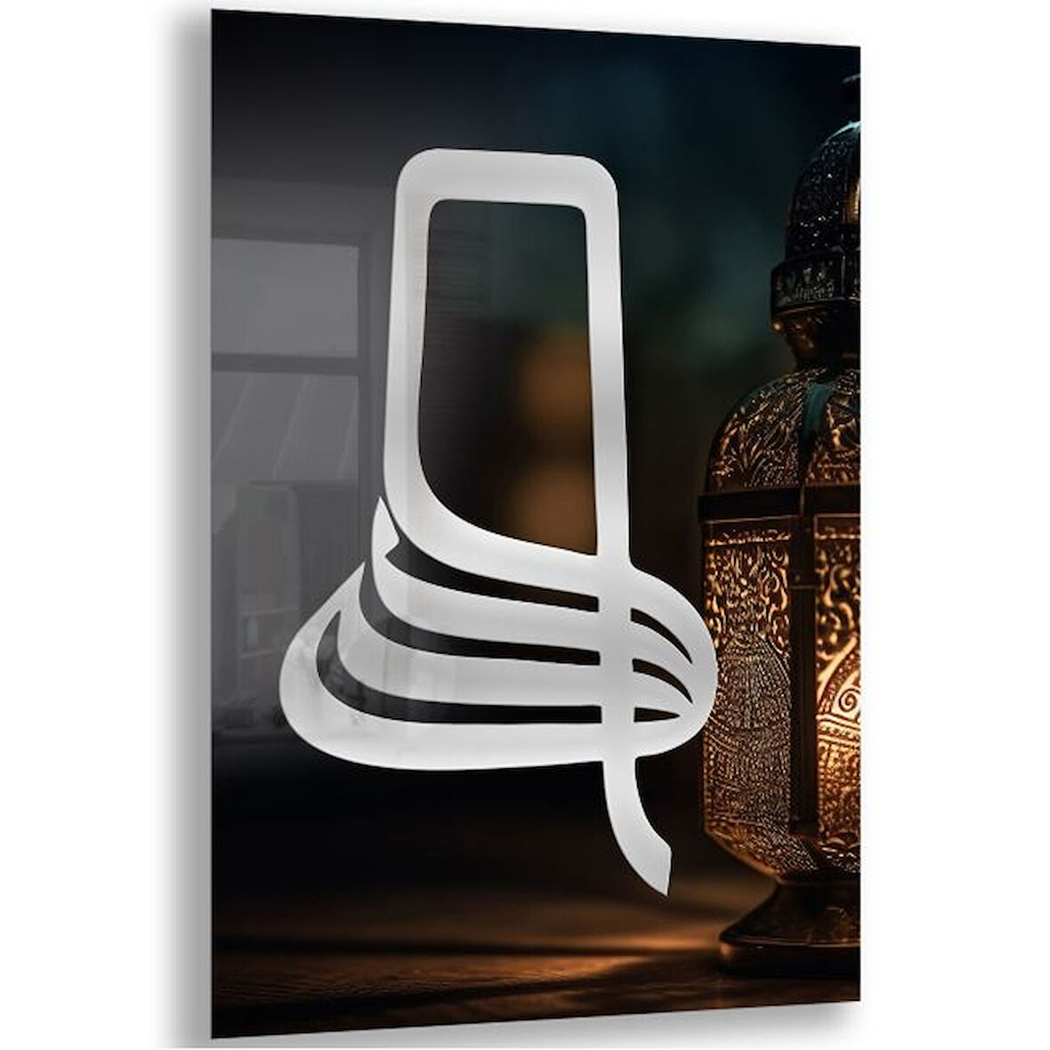 Dini Cam Tablo - Yatay Hat Sanatı - Dini Motif 08-033