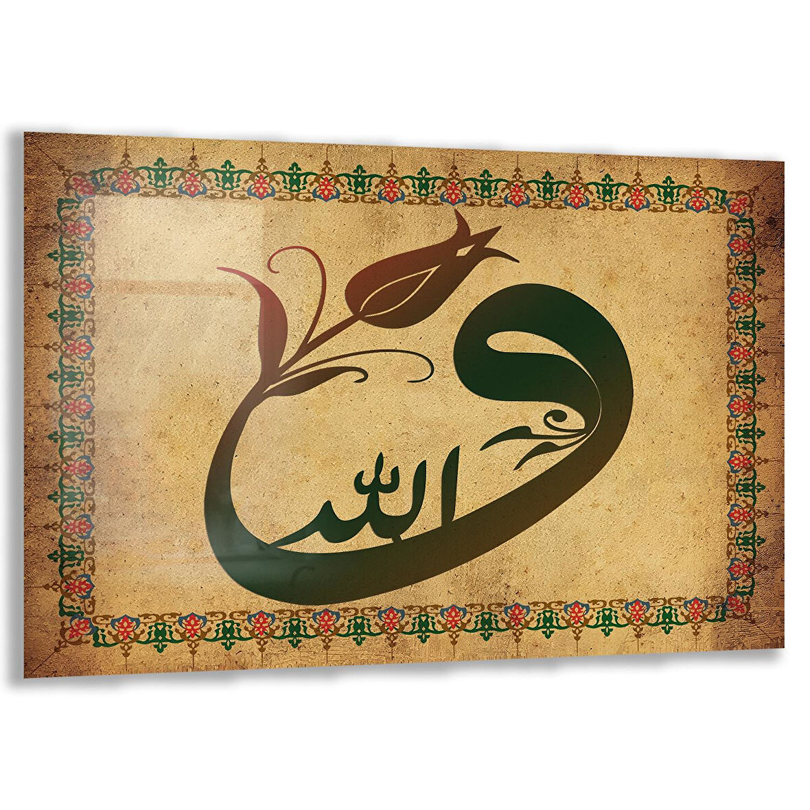 Dini Cam Tablo - Yatay Hat Sanatı - Dini Motif 18- 035