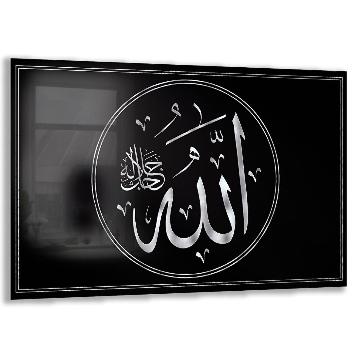 Dini Cam Tablo - Yatay Hat Sanatı - Dini Motif 19- 002