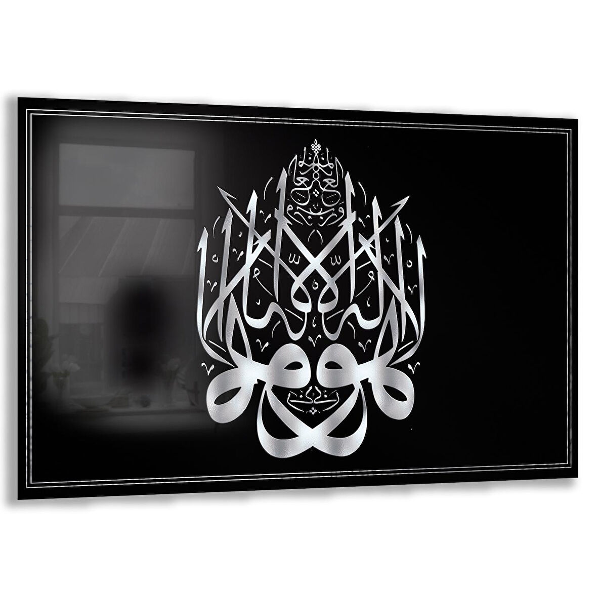 Dini Cam Tablo - Yatay Hat Sanatı - Dini Motif 19- 003