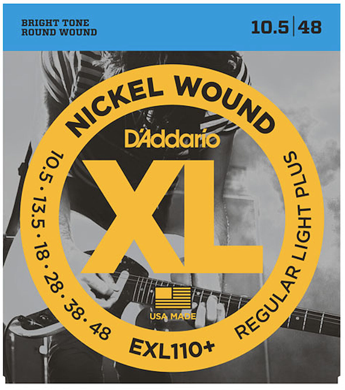 DADDARIO EXL110+ ELEKTRO GİTAR TEL SETİ, XL, 10.5-48, REGULAR LIGHT PLUS