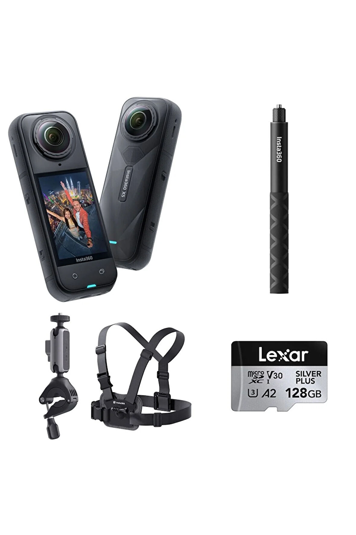 X5 Aksiyon Kamerası - Bisiklet Kiti 128 GB