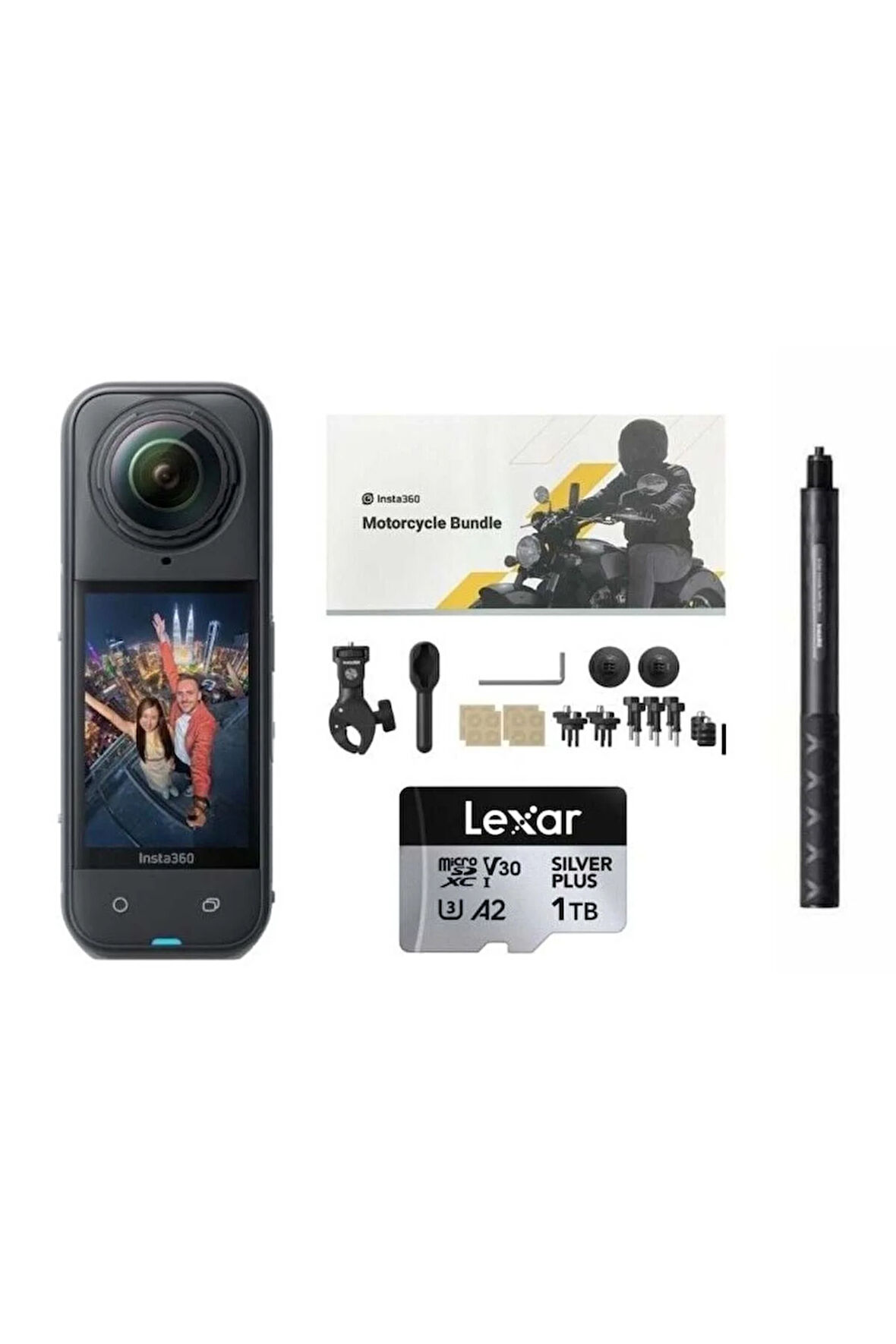 X5 Aksiyon Kamerası - Motosiklet Kiti 1 TB