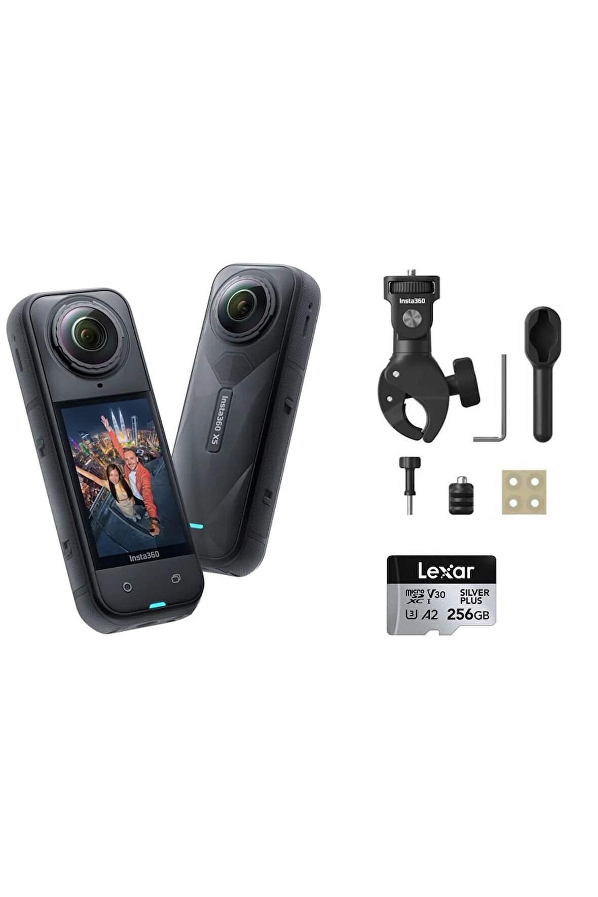 X5 Aksiyon Kamerası - Motosiklet Kiti 256 GB (HEAVY)