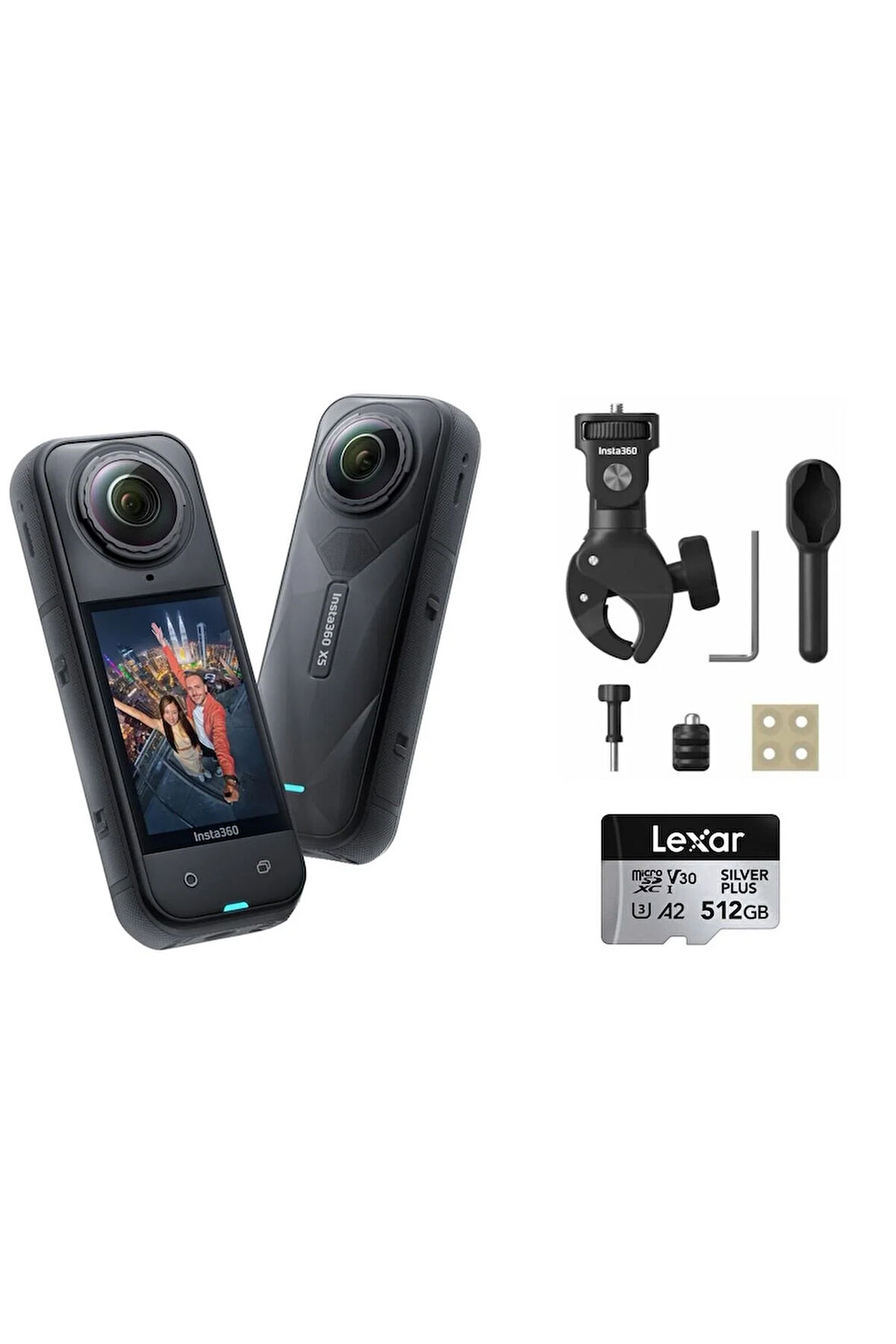 X5 Aksiyon Kamerası - Motosiklet Kiti 512 GB (HEAVY)