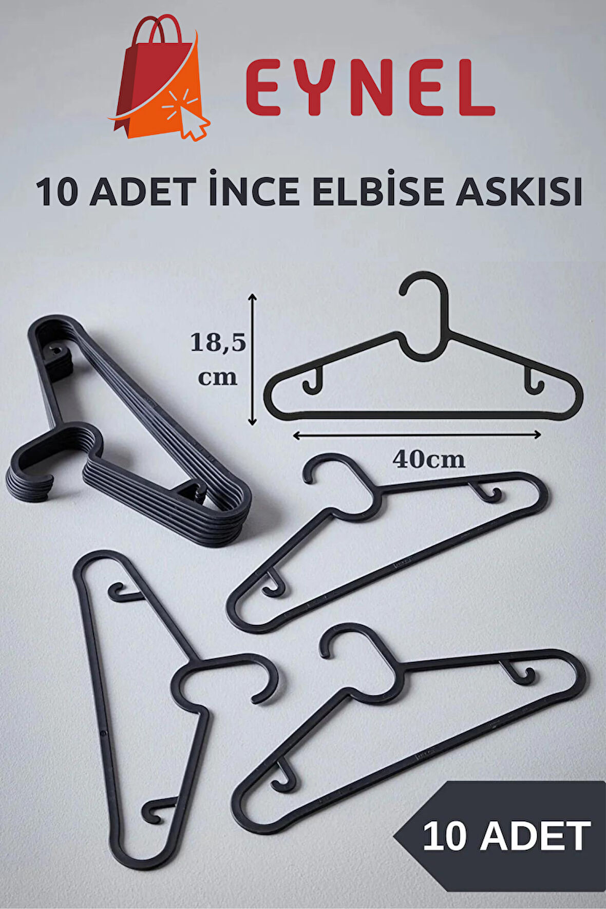 Kırılmaz Plastik Tişört Pantolon Etek Fular Bluz Kıyafet Asma