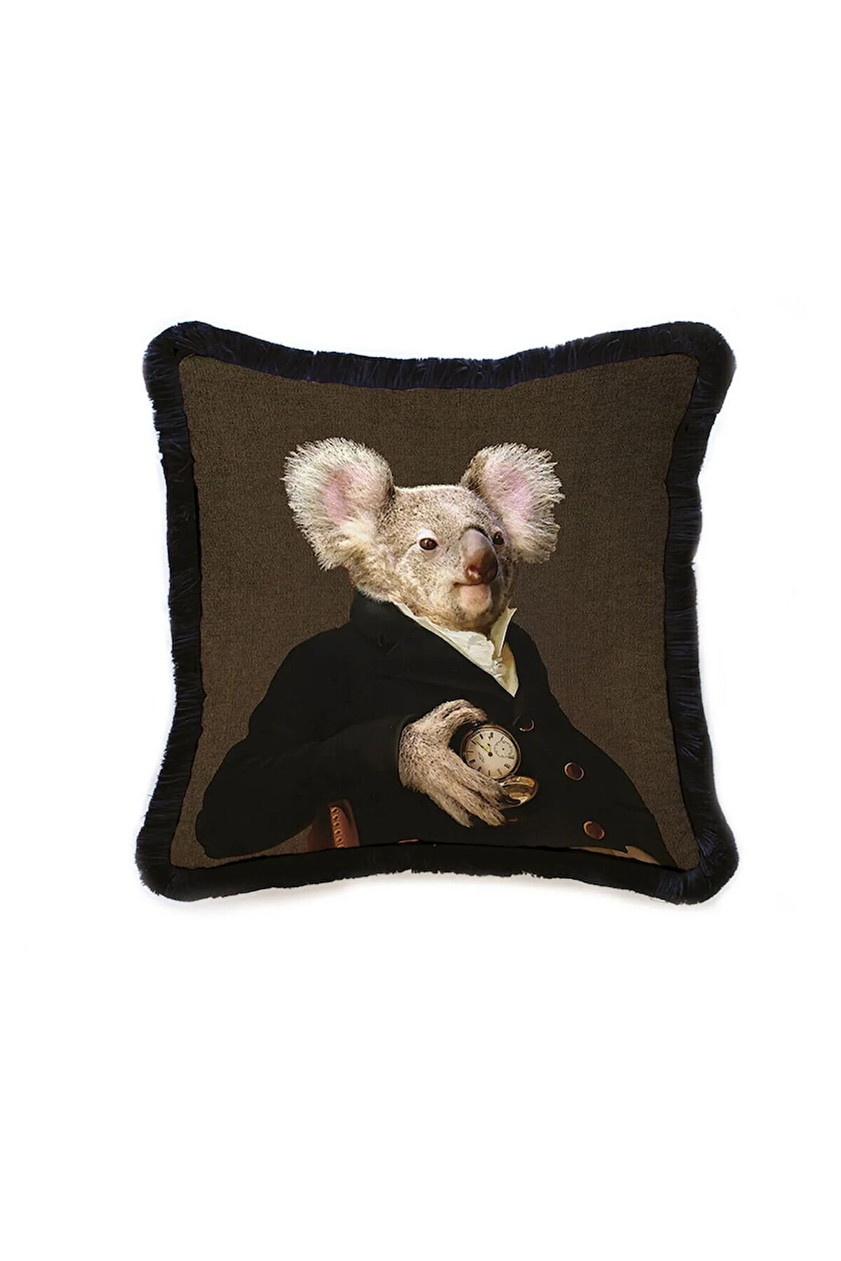 Mr. Koala Kadife Yastık/Kırlent (Dolgu Boncuk Elyaf Uluslararası Yıkama Ve Solmama Sertifikası)