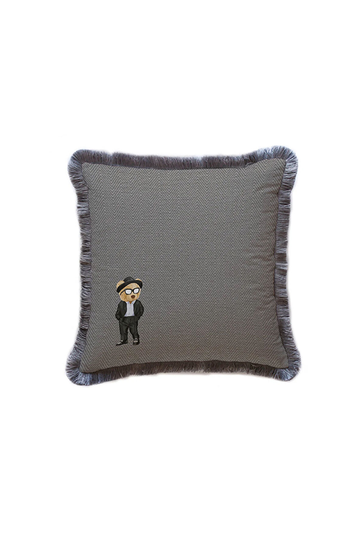 Suit Teddy Kadife Yastık/Kırlent (DOLGU BONCUK ELYAF ULUSLARARASI YIKAMA VE SOLMAMA SERTİFİKASI)