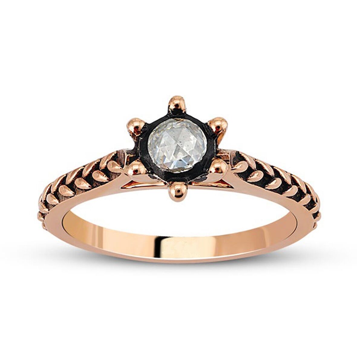 0.12 Ct Elmas Yüzük EY8