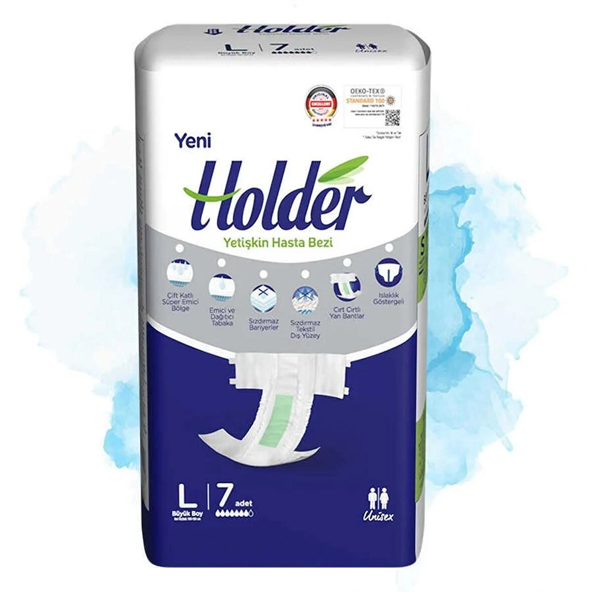 Holder Large Yetişkin Hasta Bezi - 7 Adet