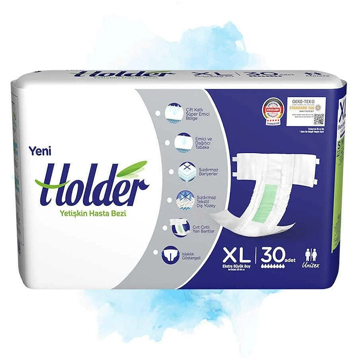 Holder Yetişkin Hasta Bezi - 30 Adet
