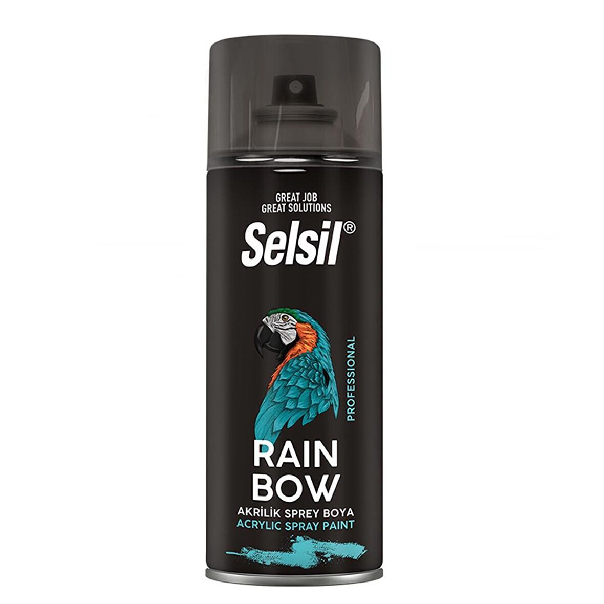 Selsil Rainbow Parlak Beyaz Akrilik Sprey Boya 400 ml Ral 9010