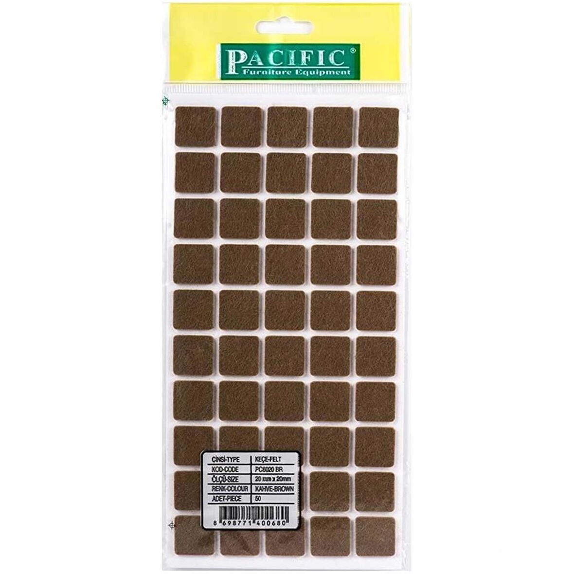 Pacific Zemin Koruyucu Yapışkan Kare Keçe 20 mm x 20 mm