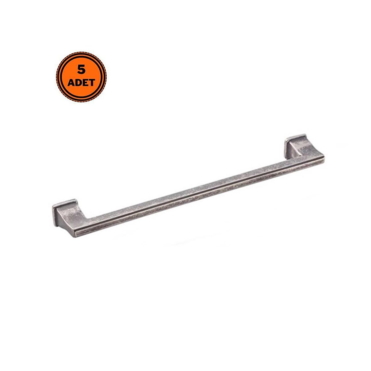 5 Adet Doğanlar Techno 224 mm Mobilya Kulp Antik Gümüş