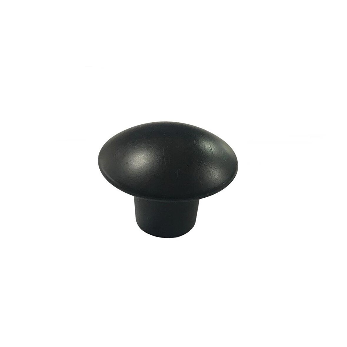 100 Adet Plastik Mantar Düğme Mobilya Kulp Tek Vidalı Mat Siyah