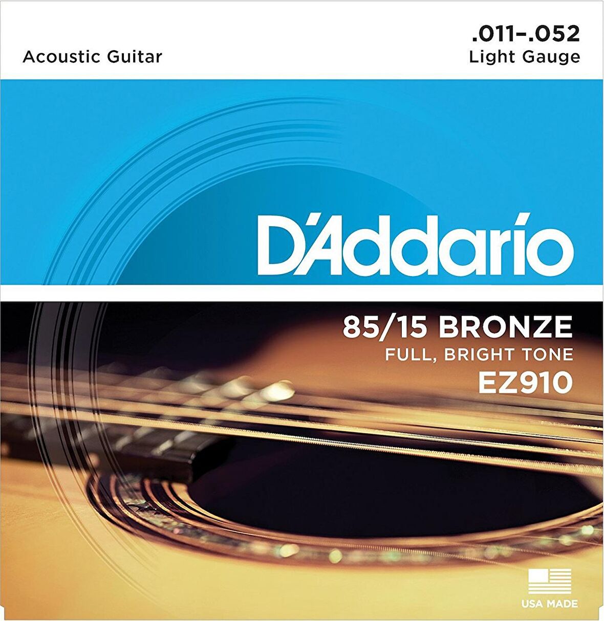 D'addario Ez910 Light 11-52 Akustik Gitar Teli