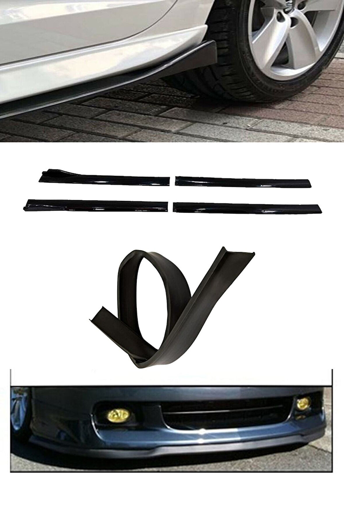 Opel Corsa B 1993-2000 Flaplı Yan Marşpiyel Eki + 7 Cm Ez Lip Set