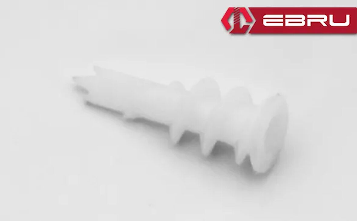 Ebru Vidalı Plastik Turbolet Dübeli - 500 Adet