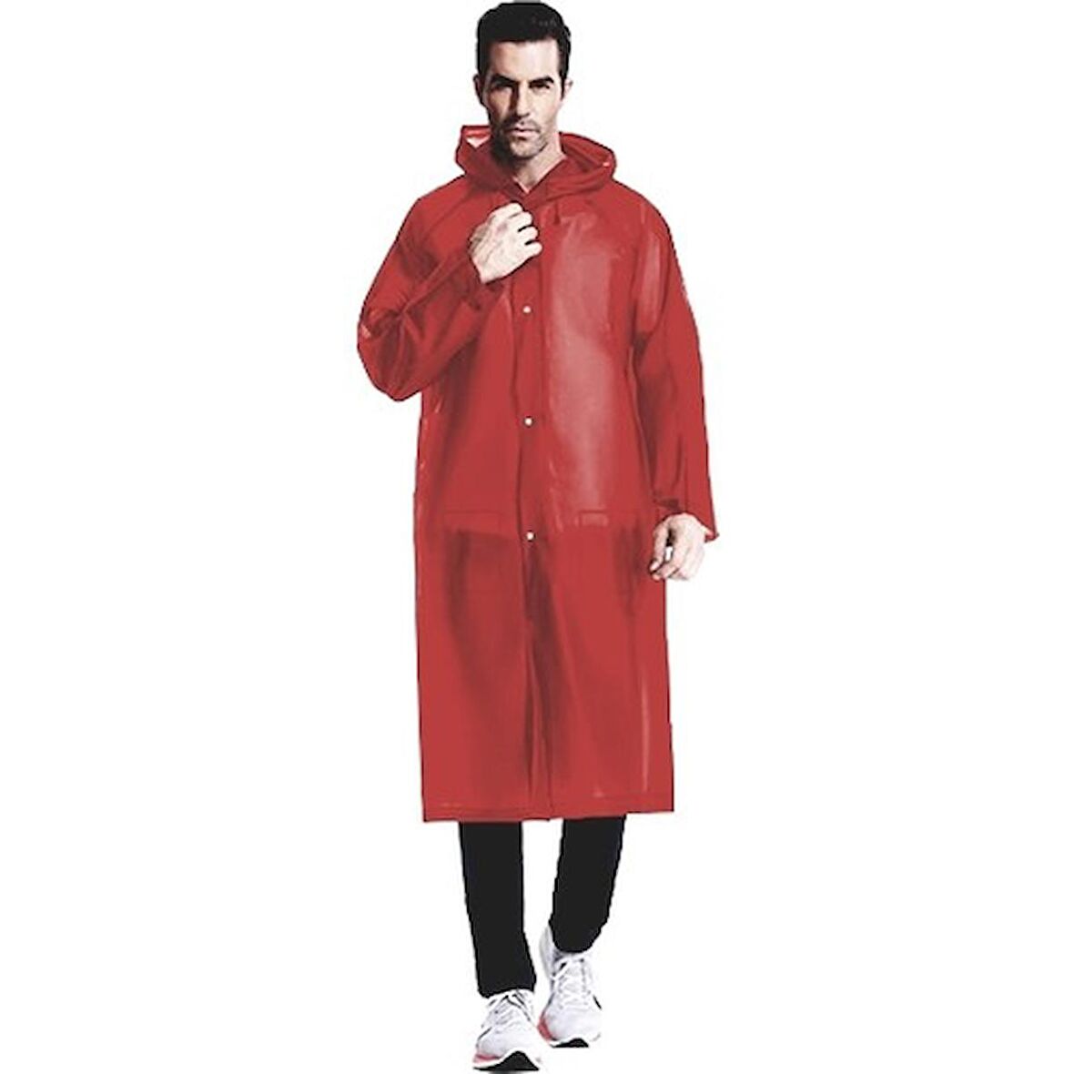 Eleven Market Raıncoat Eva Unisex Bordo Yağmurluk