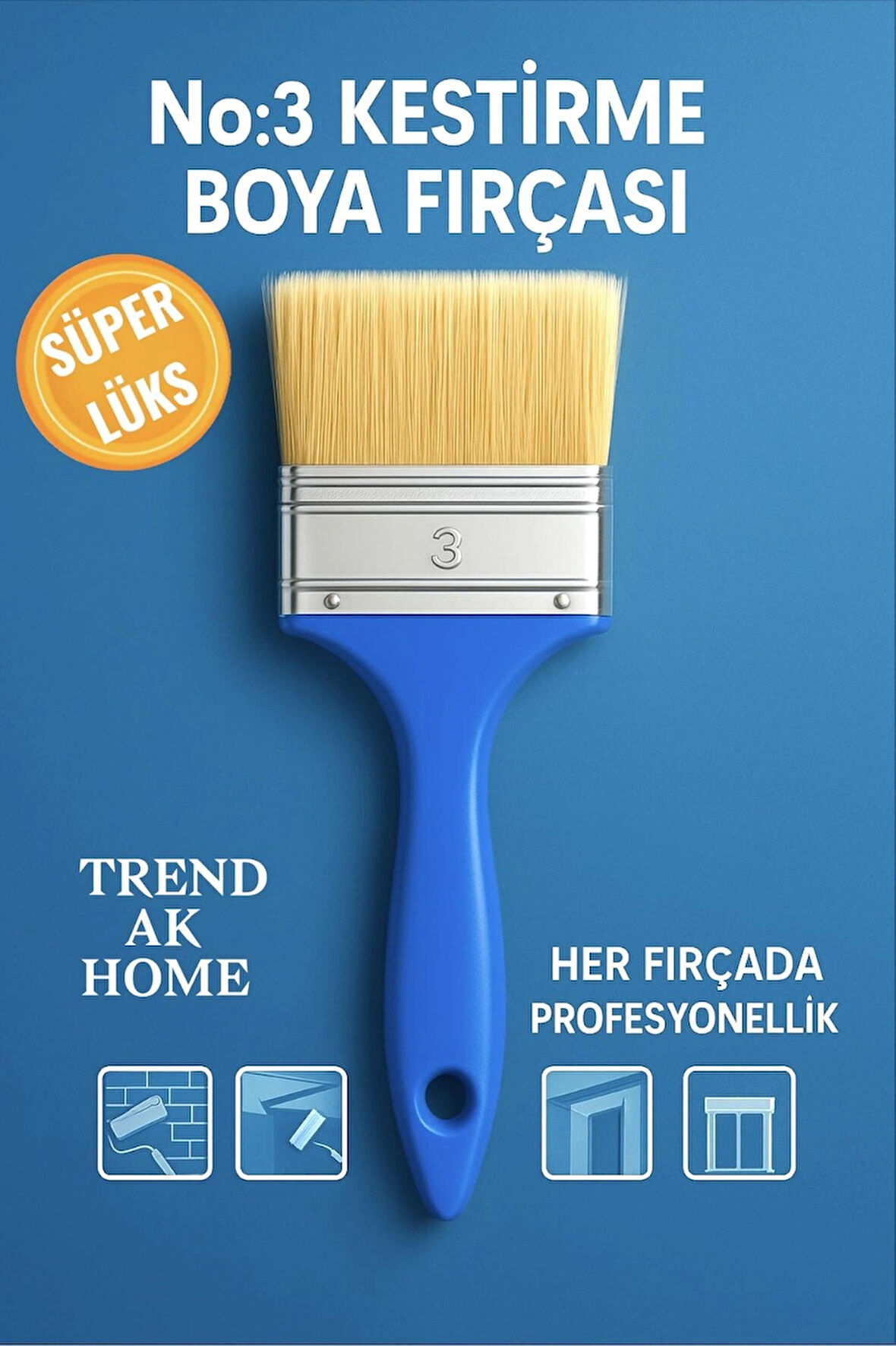 LÜKS KESTİRME BOYA FIRÇASI NO:3