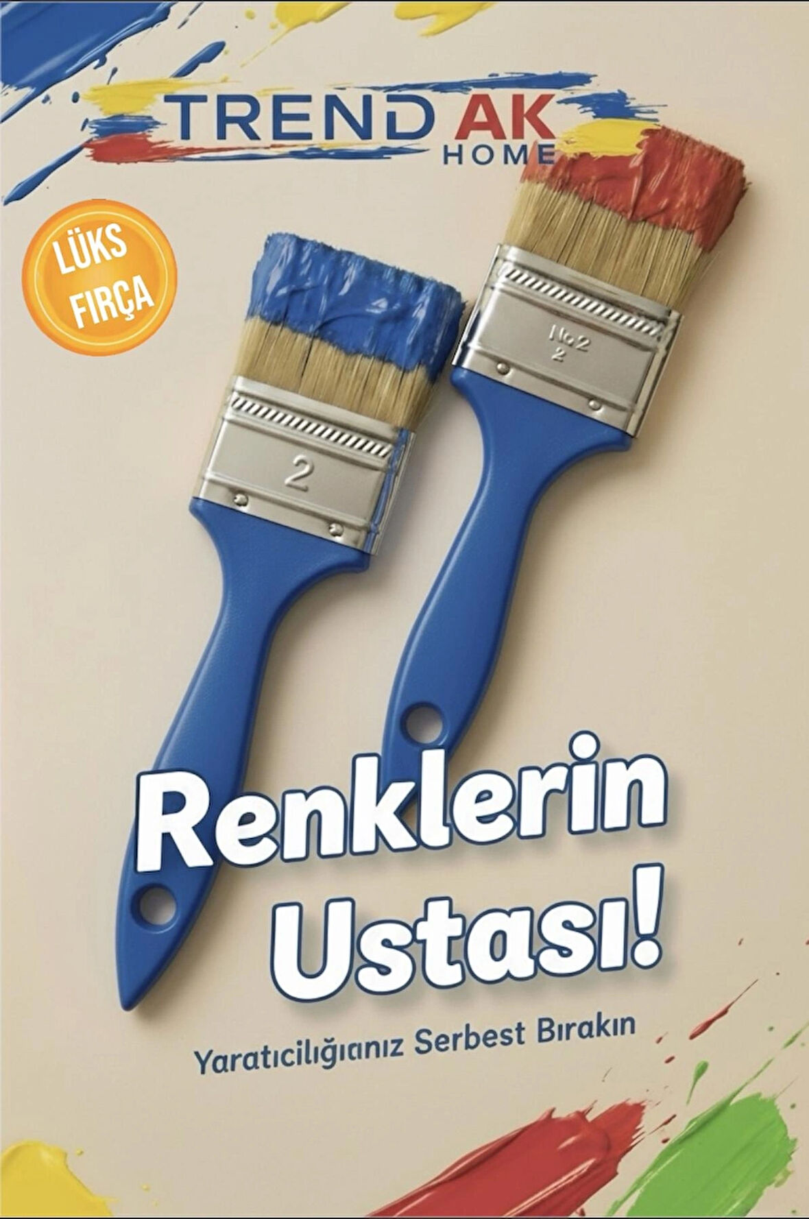 LÜKS KESTİRME BOYA FIRÇASI NO:2