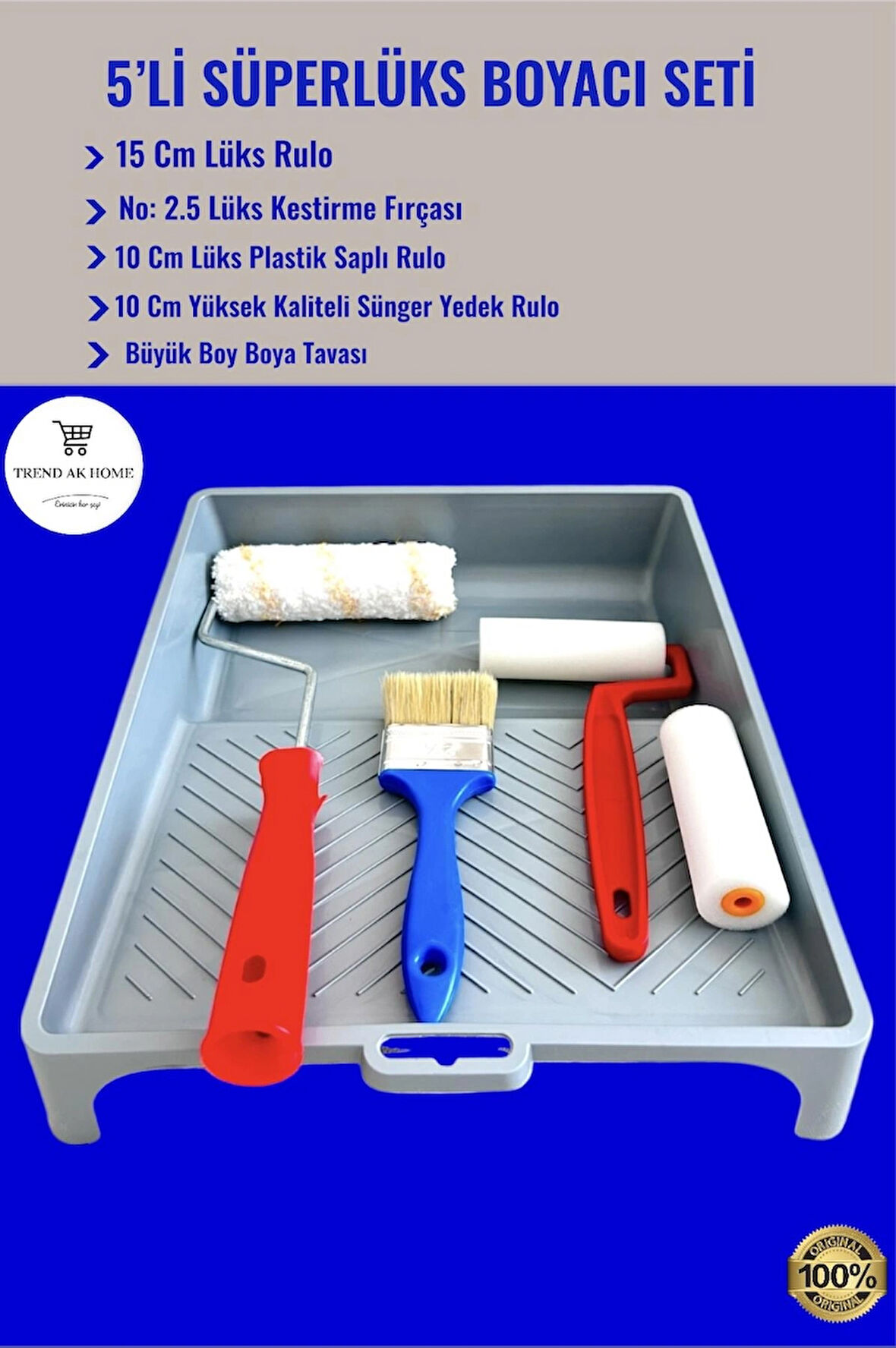5’Lİ SÜPERLÜKS BOYACI SETİ ÇOK KULLANIŞLI BOYACI SETİ 
