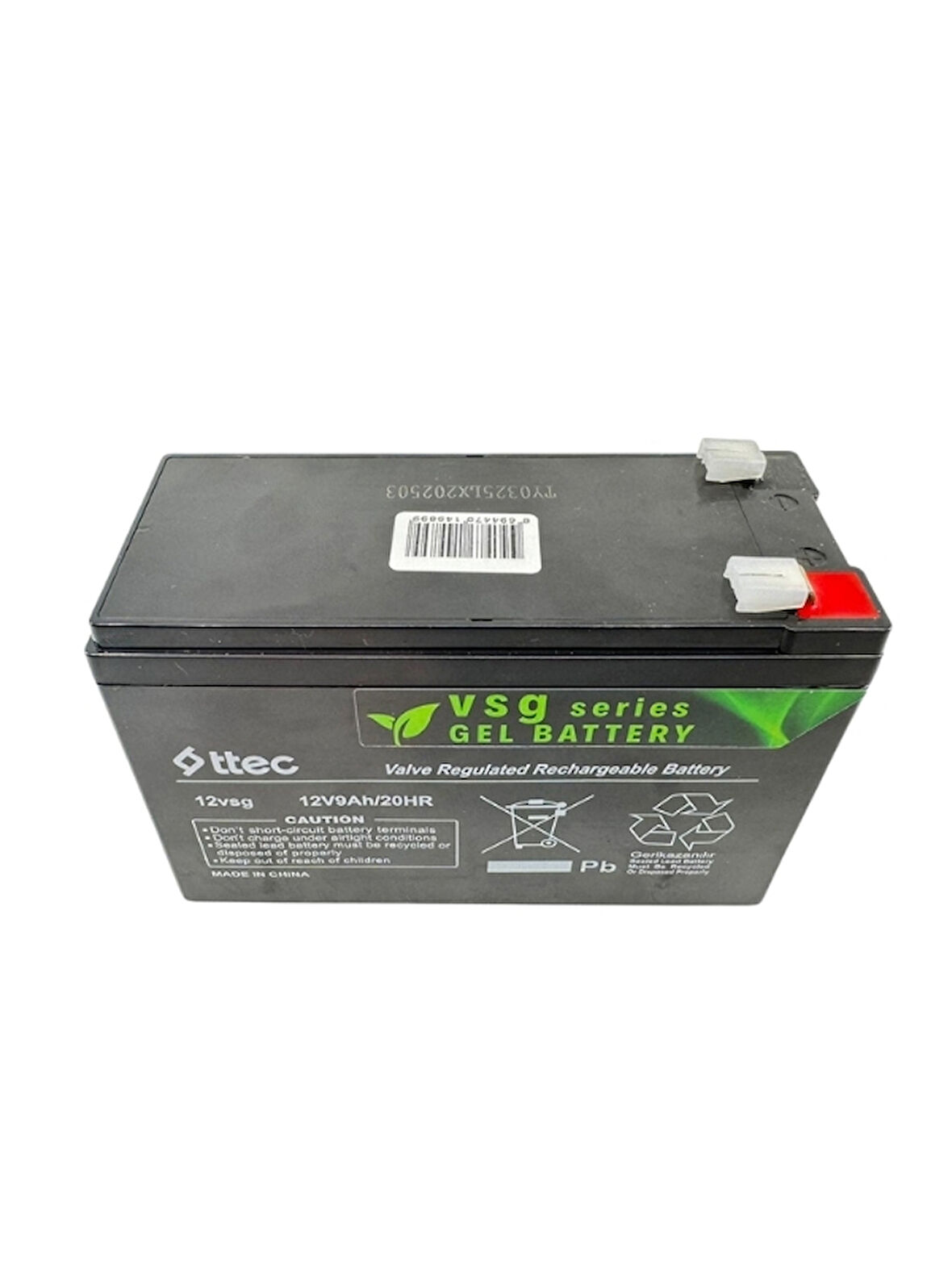 TTEC 12V 9Ah Jel Akü – Deep Cycle Uzun Ömürlü Kullanım