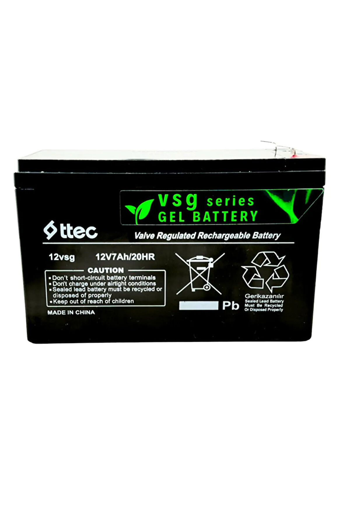 EnerjiStar Jel _ 12 Volt 7 Amper - 12V 7AH Jel Akü Alarm Ups Güç Kaynağı Ilaçla Ma Makinesi