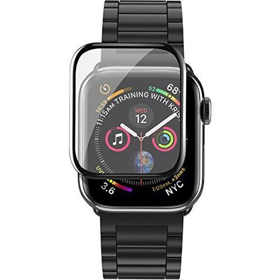 Apple Watch Uyumlu Series 4 Ekran Koruyucu Temperli Esnek Cam (40 mm) 