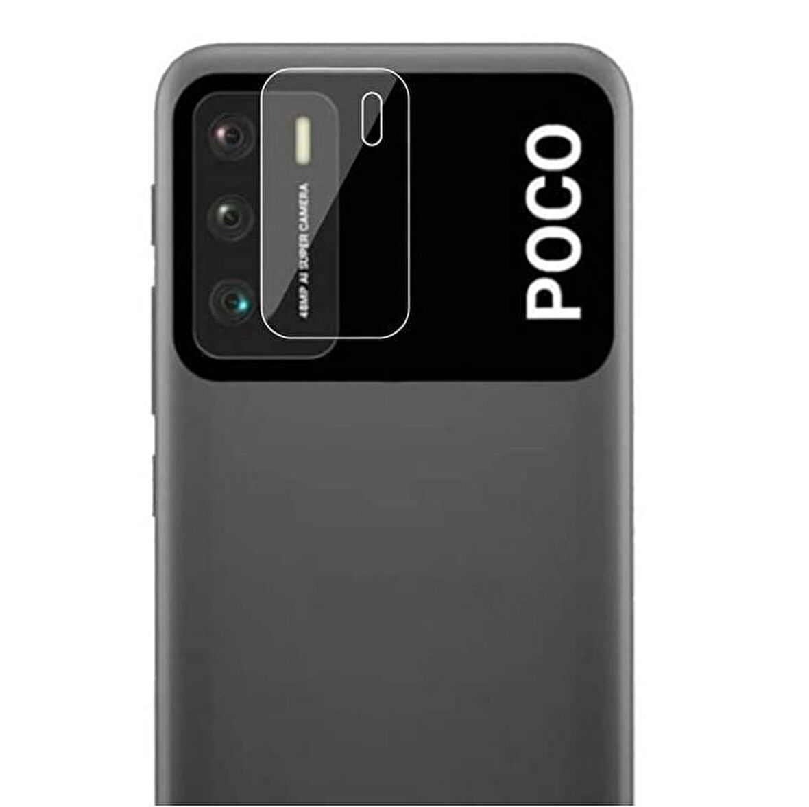 Xiaomi Poco M3 Kamera Lens Koruyucu Temperli Cam