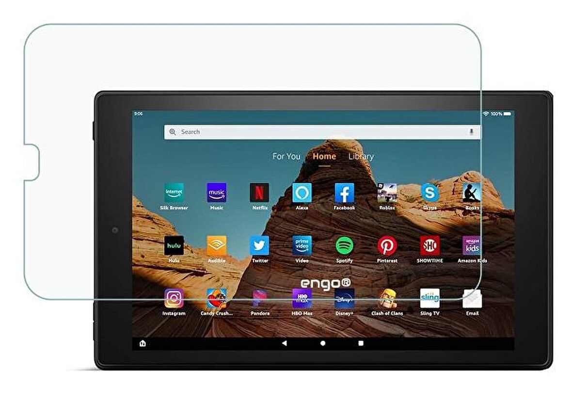 Engo Amazon Fire HD 10 Tablet 2GB 10.1 Tablet Ekran Koruyucu Flexible