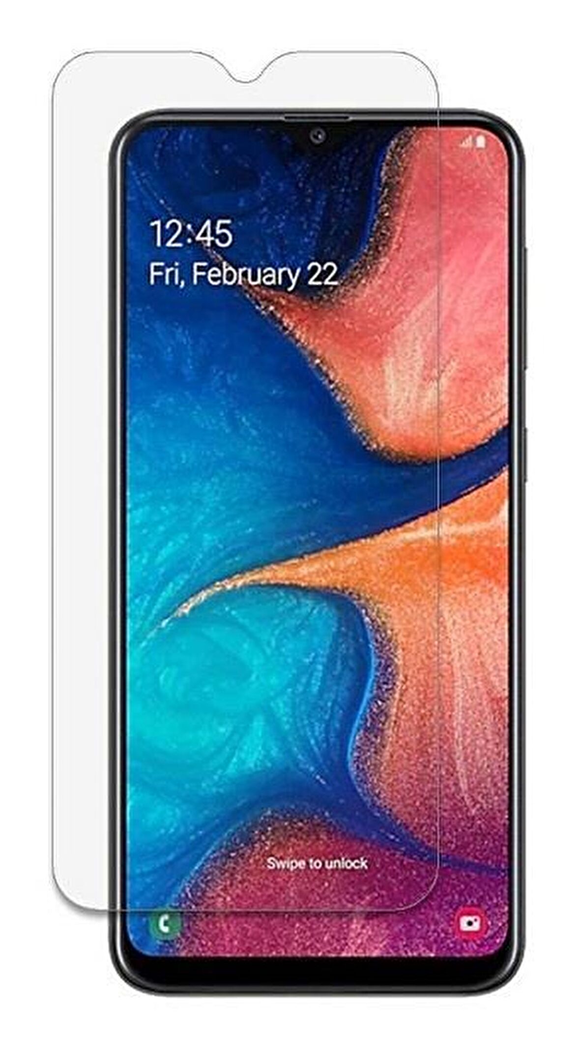 Engo Samsung Galaxy A20 Ekran Koruyucu Nano Cam İnce Esnek 9h Temperli Campet Ekran Koruyucu