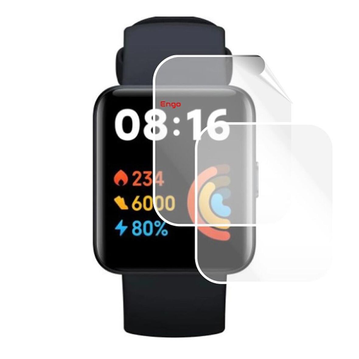 Xiaomi Redmi Watch 2 Lite Ekran Koruyucu Tam Kaplama TPU Film 2 Adet
