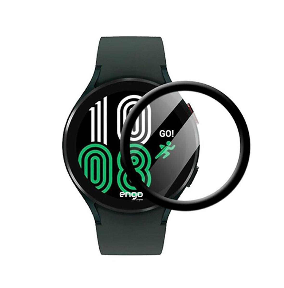 Samsung Galaxy Watch 4 Ekran Koruyucu Watch4 44mm Tam Kaplama 
