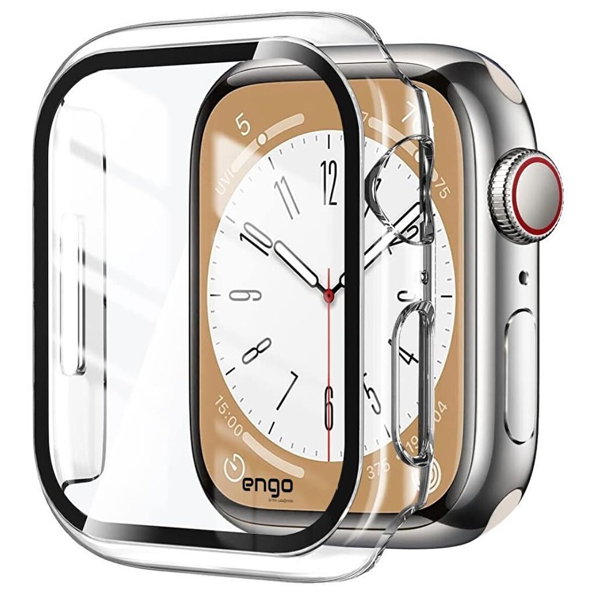 Apple Watch Uyumlu 8 Ekran Koruyucu Kılıf Sert PC Kasa Watch 8 45mm 