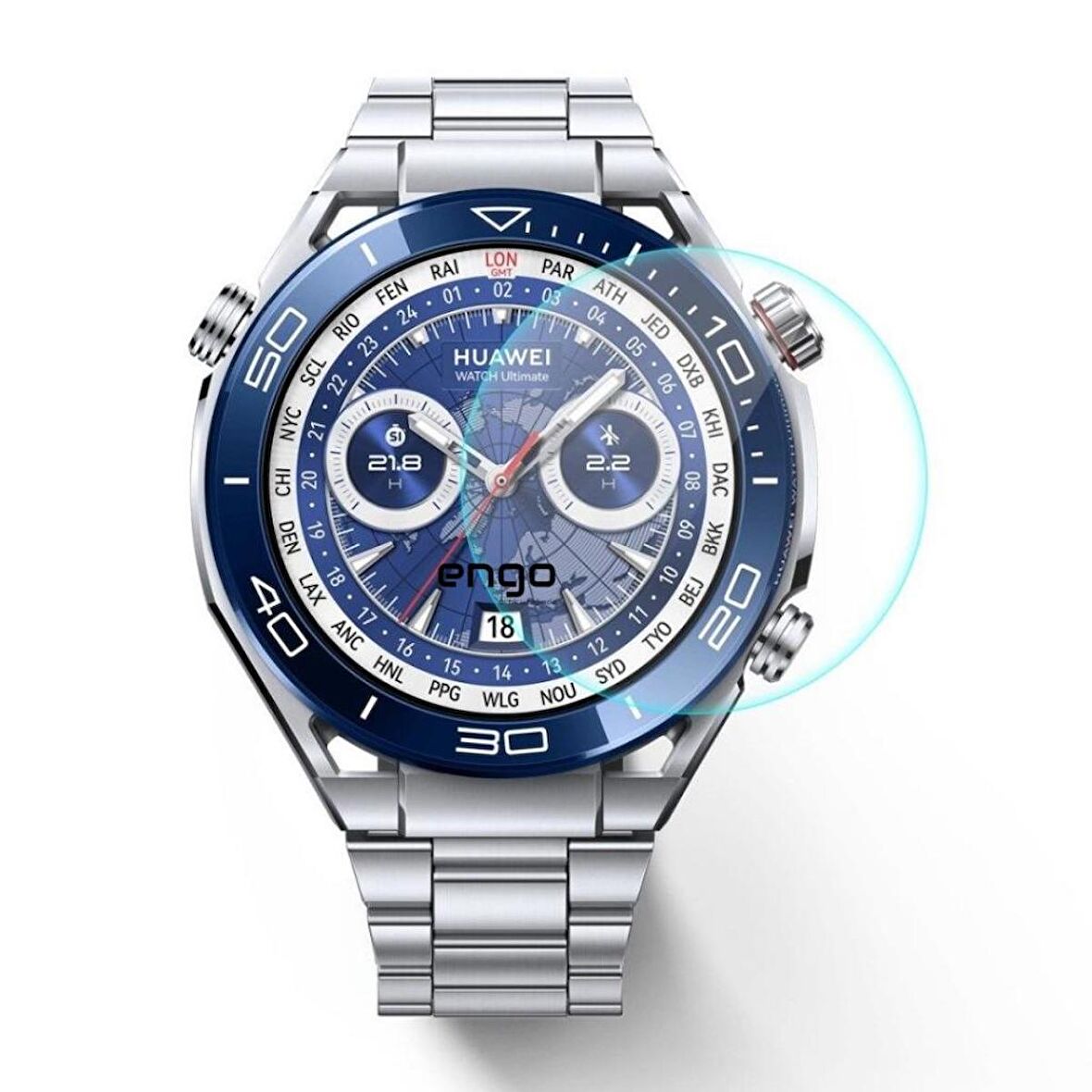 Huawei Watch Ultimate Ekran Koruyucu Nano Şeffaf & Parlak 2 Adet