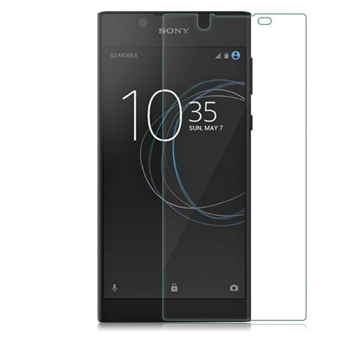 Sony Xperia L1 Nano Flexible Esnek 9H Temperli Ekran Koruyucu Cam