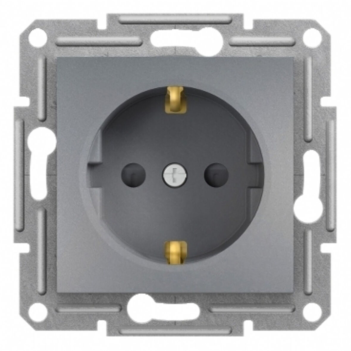 Schneider Asfora Eph2900262 Çelik Topraklı Priz Çocuk Korumalı