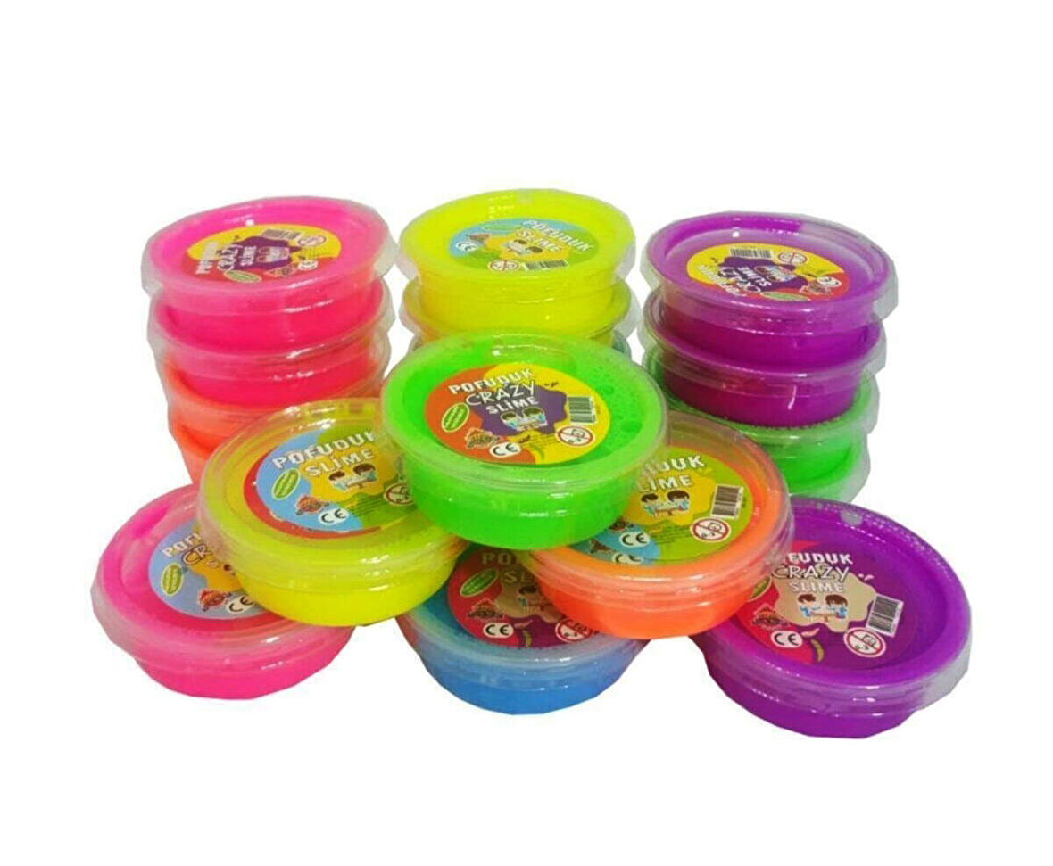 Slime Pofuduk Kutu Polymer Slime Eğitici Oyun Seti 12 Adet 50 gr